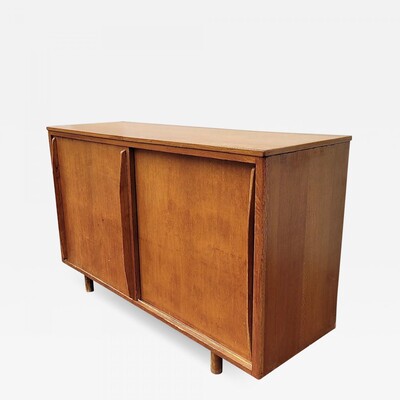 Charlotte Perriand style fifties two doors cabinet