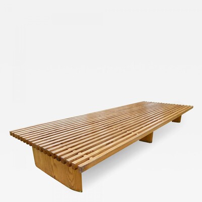 Charlotte Perriand vintage long bench model 