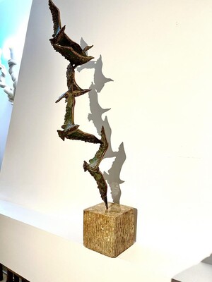 Curtis Jere flying birds sculpture