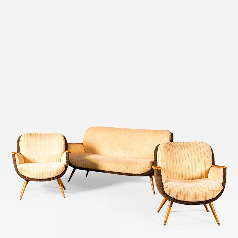 Danish Design Set of one Couch and two Chairs 