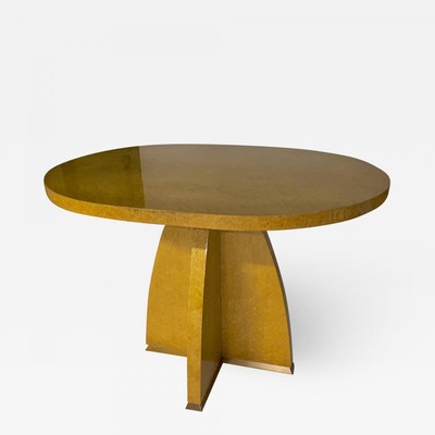 DIM modernist Art Deco oval Bird eye refined coffee table