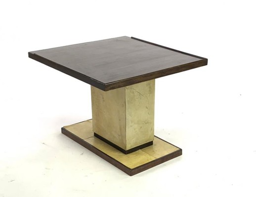 Dupre Lafon pair of makassar and parchemin side table