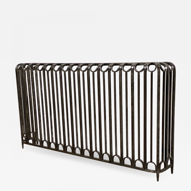 Edgard Brandt spectacular masterpiece wrought iron large console