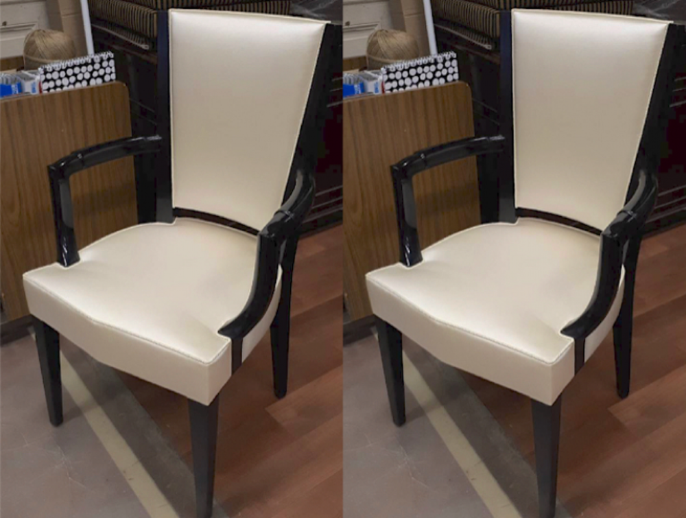Eugene Printz Documented Pair of Arm Chairs 