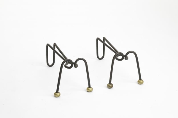 Fancy Ants shaped wrought iron with gold leaf accent