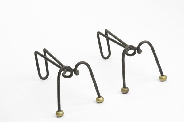 Fancy Ants shaped wrought iron with gold leaf accent