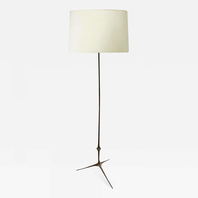 Felix Agostini refined bronze standing lamp