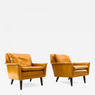 Folke Ohlsson for Fritz Hansen Comfortable Pair of Lounge Chairs