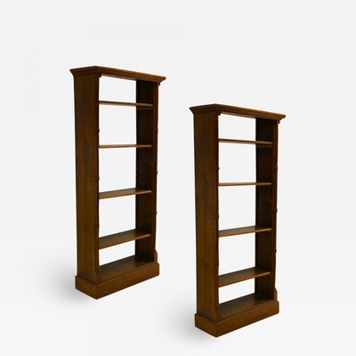 French 40s Neo classic pair of narrow slender library