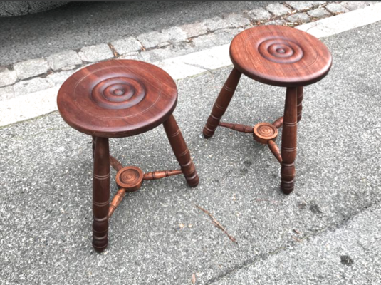 French alp regionalist pair of stool