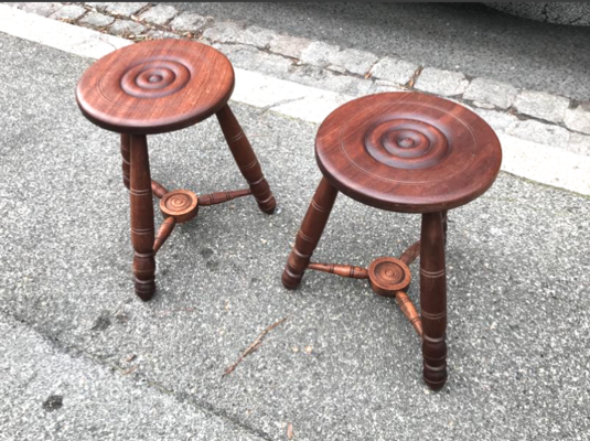 French alp regionalist pair of stool