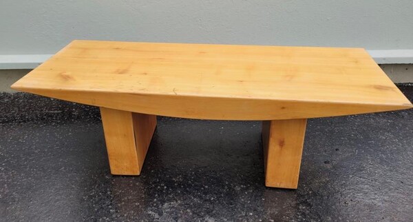 French Alp solid pine awesome design coffee table