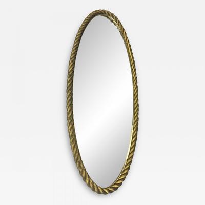 French Riviera Gilt Rope Mirror