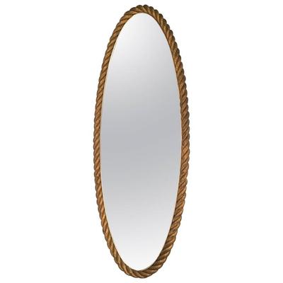 French Riviera Gilt Rope Mirror