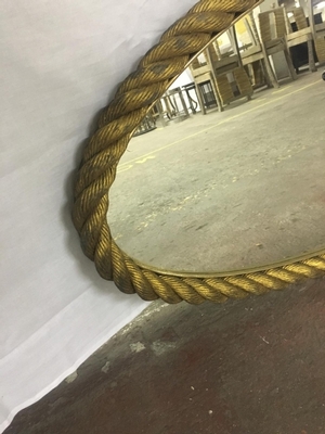 French Riviera Gilt Rope Mirror