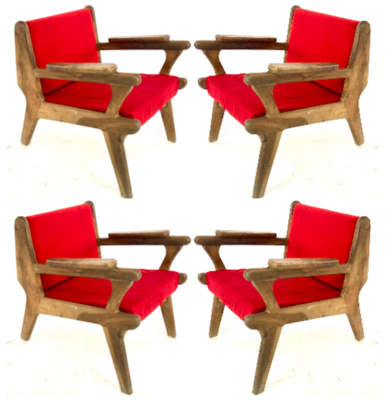 French Riviera olive tree seating set of 1 couch and 4 chairs