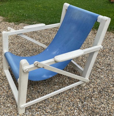 French Riviera pair of  outdoor beach house lounge chairs