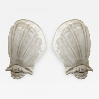 French riviera pair of plaster sconces