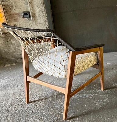 French Riviera style unusual net fish pair of chair