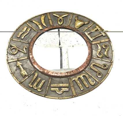 French riviera zodiac sign vintage mirror 