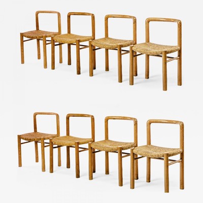 Gautier Delaye exceptional set of 8 alp style dinning chairs