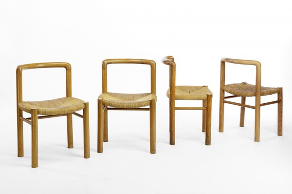 Gautier Delaye exceptional set of 8 alp style dinning chairs