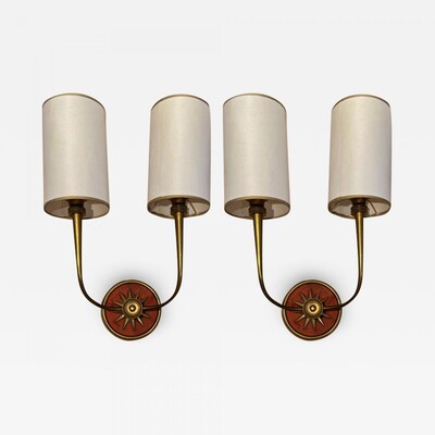 Genet et Michon refined pair of 40s sconces