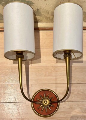 Genet et Michon refined pair of 40s sconces