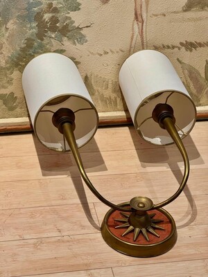 Genet et Michon refined pair of 40s sconces