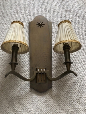 Genet Michon vintage extreme quality bronze sconces