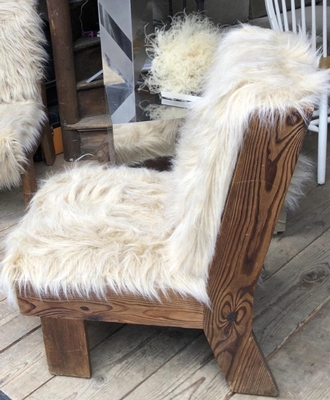 Gerrit Rietveld Atributed pair of raw pine slipper chairs