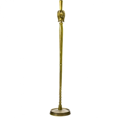 Giacometti style solid gold bronze work of art floor lamp