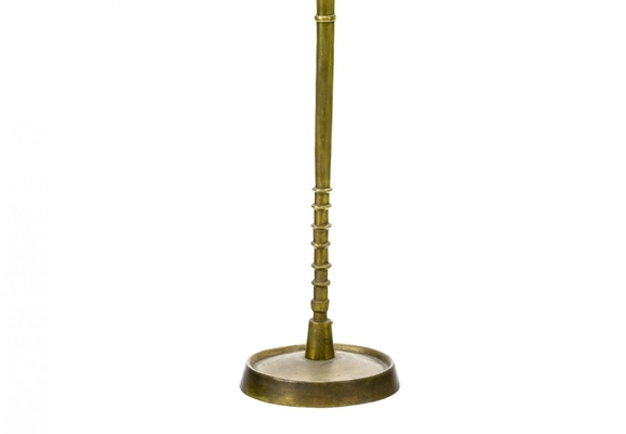 Giacometti style solid gold bronze work of art floor lamp