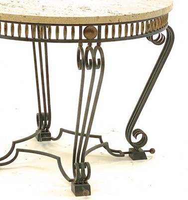 Gilbert Poillerat attributed superb iron work coffee table