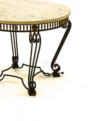 Gilbert Poillerat attributed superb iron work coffee table