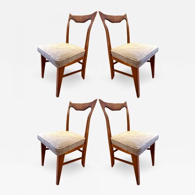 Guillerme et Chambron set of 4 dinning chairs