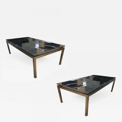 Guy Lefevre pair of big  coffee tables