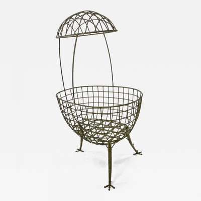 Hen shaped astounding cradle in the style of lalanne
