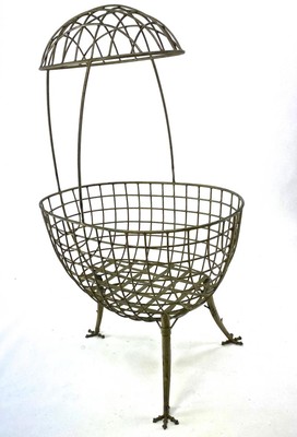 Hen shaped astounding cradle in the style of lalanne