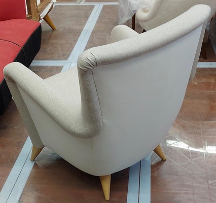 Henri Caillon for Erton iconic french 50s comfy pair of chairs 