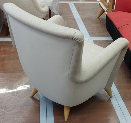 Henri Caillon for Erton iconic french 50s comfy pair of chairs 