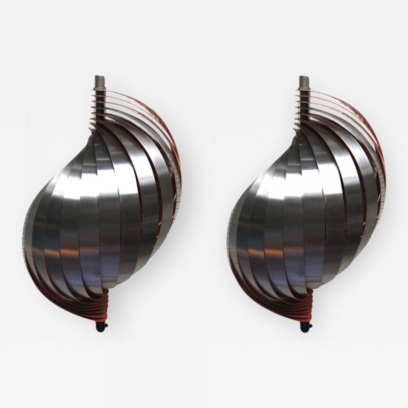 Henri Mathieu pair kinetic sconces