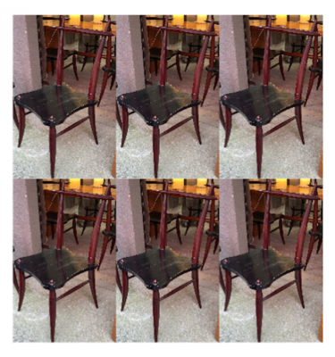 Horn shaped awesome set of eight dinning chairs