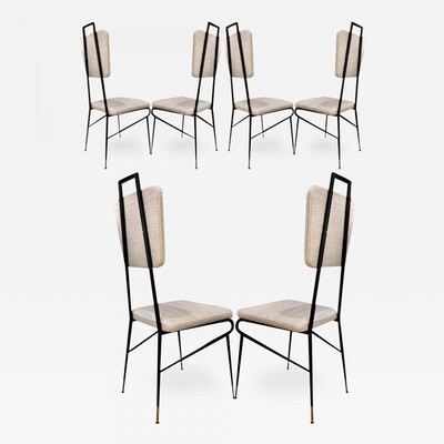 Ico Parisi style superb set of 6 superb design dinning chairs