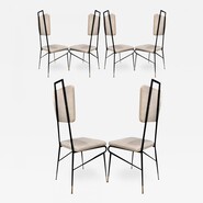 Ico Parisi style superb set of 6 superb design dinning chairs