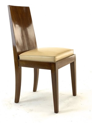 J.M.Frank style pair of walnut pure design chairs