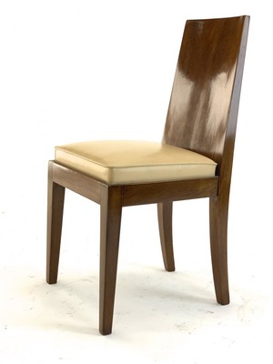 J.M.Frank style pair of walnut pure design chairs