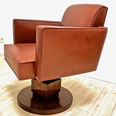 Jacques Adnet awesome swivel captain office chair