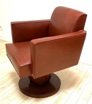 Jacques Adnet awesome swivel captain office chair