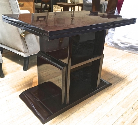Jacques Adnet  Console Folding into a Dining Table